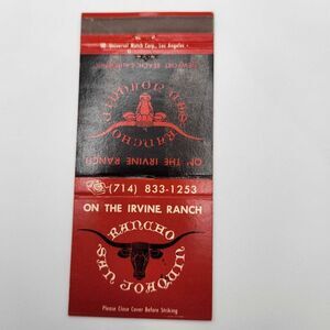 Vintage Matchbook Rancho San Joaquin Golf Course,Newport Beach,California Epheme